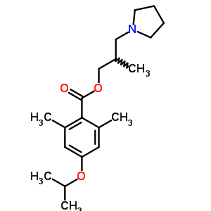5411-41-6  2-methyl-3-(pyrrolidin-1-yl)propyl 2,6-dimethyl-4-(propan-2-yloxy)benzoate