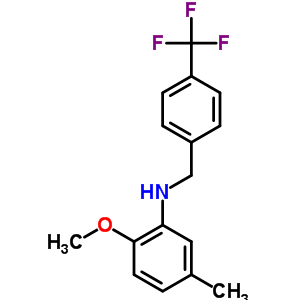 5536-46-9  2-methoxy-5-methyl-N-[4-(trifluoromethyl)benzyl]aniline