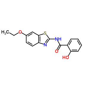 5575-25-7  N-(6-etoxi-1,3-benzotiazol-2-il)-2-hidroxibenzamida