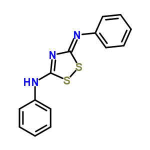 57633-33-7  (3Z)-N-phenyl-3-(phenylimino)-3H-1,2,4-dithiazol-5-amine