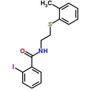 5928-39-2  2-iodo-N-{2-[(2-methylphenyl)sulfanyl]ethyl}benzamide