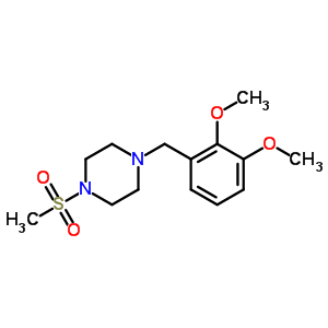 5955-89-5  1-(2,3-dimethoxybenzyl)-4-(methylsulfonyl)piperazine