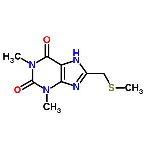 6466-39-3  1,3-dimethyl-8-[(methylsulfanyl)methyl]-3,7-dihydro-1H-purine-2,6-dione