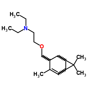 70444-16-5  N,N-diethyl-2-[(4,7,7-trimethylbicyclo[4.1.0]hept-4-en-3-yl)methoxy]ethanamine