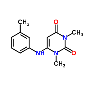 7268-99-7  1,3-dimethyl-6-[(3-methylphenyl)amino]pyrimidine-2,4(1H,3H)-dione