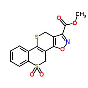 74122-61-5  methyl 4H,11H-thiochromeno[3',4':5,6]thiopyrano[3,4-d][1,2]oxazole-1-carboxylate 5,5-dioxide