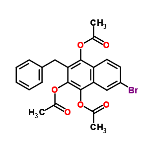 7469-06-9  3-benzyl-7-bromonaphthalene-1,2,4-triyl triacetate