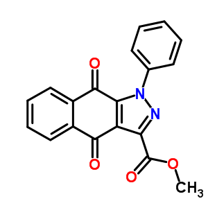 79712-57-5  methyl 4,9-dioxo-1-phenyl-4,9-dihydro-1H-benzo[f]indazole-3-carboxylate