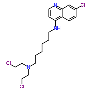 88618-72-8  N,N-bis(2-chloroethyl)-N'-(7-chloroquinolin-4-yl)hexane-1,6-diamine