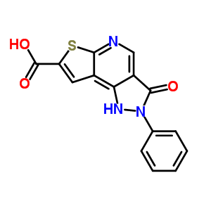 124031-03-4  3-oxo-2-phenyl-2,3-dihydro-1H-pyrazolo[3,4-d]thieno[2,3-b]pyridine-7-carboxylic acid