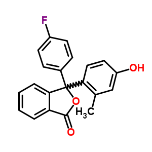 148238-45-3  3-(4-fluorophenyl)-3-(4-hydroxy-2-methylphenyl)-2-benzofuran-1(3H)-one