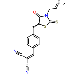 29947-22-6  (4-{[4-oxo-3-(prop-2-en-1-yl)-2-thioxo-1,3-thiazolidin-5-ylidene]methyl}benzylidene)propanedinitrile