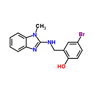 383902-28-1  4-bromo-2-{[(1-methyl-1H-benzimidazol-2-yl)amino]methyl}phenol