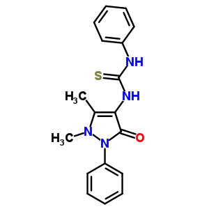 51641-29-3  1-(1,5-dimethyl-3-oxo-2-phenyl-2,3-dihydro-1H-pyrazol-4-yl)-3-phenylthiourea