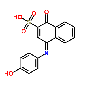 5418-38-2  (4E)-4-[(4-hydroxyphenyl)imino]-1-oxo-1,4-dihydronaphthalene-2-sulfonic acid