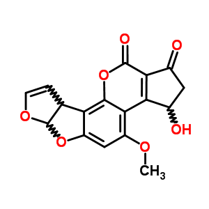 55058-52-1  3-hydroxy-4-methoxy-2,3,6a,9a-tetrahydrocyclopenta[c]furo[3',2':4,5]furo[2,3-h]chromene-1,11-dione