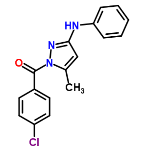5669-37-4  (4-chlorophenyl)[5-methyl-3-(phenylamino)-1H-pyrazol-1-yl]methanone