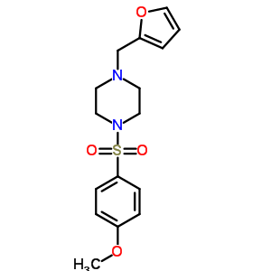 5951-35-9  1-(furan-2-ylmethyl)-4-[(4-methoxyphenyl)sulfonyl]piperazine