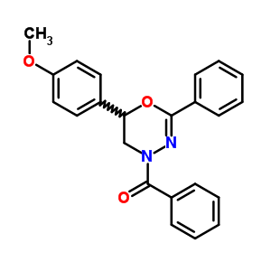 73239-82-4  [6-(4-methoxyphenyl)-2-phenyl-5,6-dihydro-4H-1,3,4-oxadiazin-4-yl](phenyl)methanone