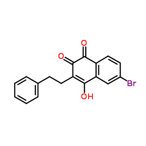 7475-41-4  6-bromo-4-hydroxy-3-(2-phenylethyl)naphthalene-1,2-dione