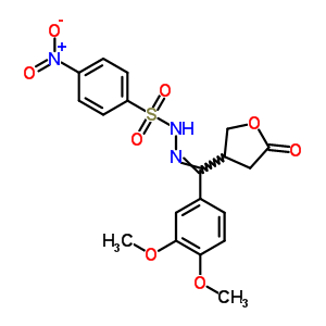 7478-56-0  N'-[(3,4-dimethoxyphenyl)(5-oxotetrahydrofuran-3-yl)methylidene]-4-nitrobenzenesulfonohydrazide