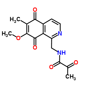 76177-28-1  N-[(7-methoxy-6-methyl-5,8-dioxo-5,8-dihydroisoquinolin-1-yl)methyl]-2-oxopropanamide