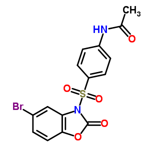 77408-58-3  N-{4-[(5-bromo-2-oxo-1,3-benzoxazol-3(2H)-yl)sulfonyl]phenyl}acetamide