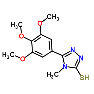 77803-41-9  4-methyl-5-(3,4,5-trimethoxyphenyl)-4H-1,2,4-triazole-3-thiol