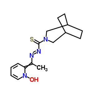 87587-14-2  3-azabicyclo[3.2.2]non-3-yl{(E)-[1-(1-hydroxypyridin-2(1H)-ylidene)ethyl]diazenyl}methanethione