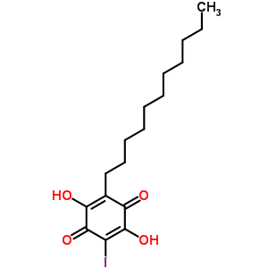 88792-41-0  2,5-dihydroxy-3-iodo-6-undecylcyclohexa-2,5-diene-1,4-dione