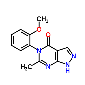 90399-88-5  5-(2-methoxyphenyl)-6-methyl-1,5-dihydro-4H-pyrazolo[3,4-d]pyrimidin-4-one