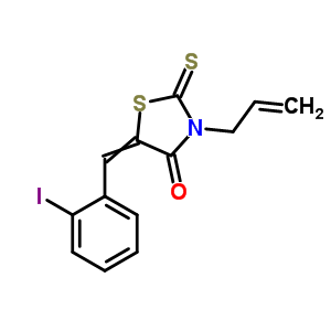 91719-55-0  5-(2-iodobenzylidene)-3-(prop-2-en-1-yl)-2-thioxo-1,3-thiazolidin-4-one