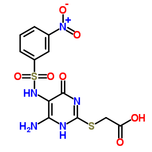 91789-99-0  [(6-amino-5-{[(3-nitrophenyl)sulfonyl]amino}-4-oxo-1,4-dihydropyrimidin-2-yl)sulfanyl]acetic acid