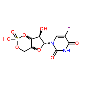 99641-46-0  1-[(6R,7R)-2,7-dihydroxy-2-oxidotetrahydro-4H-furo[3,2-d][1,3,2]dioxaphosphinin-6-yl]-5-fluoropyrimidine-2,4(1H,3H)-dione