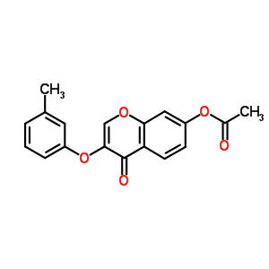 137988-13-7  3-(3-methylphenoxy)-4-oxo-4H-chromen-7-yl acetate