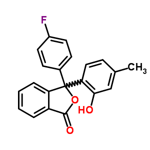 148238-44-2  3-(4-fluorophenyl)-3-(2-hydroxy-4-methylphenyl)-2-benzofuran-1(3H)-one