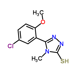 370855-34-8  5-(5-chloro-2-methoxyphenyl)-4-methyl-4H-1,2,4-triazole-3-thiol