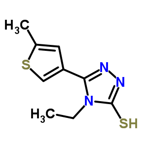 438230-66-1  4-ethyl-5-(5-methylthiophen-3-yl)-4H-1,2,4-triazole-3-thiol