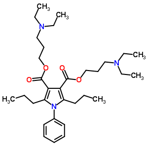 5422-67-3  bis[3-(diethylamino)propyl] 1-phenyl-2,5-dipropyl-1H-pyrrole-3,4-dicarboxylate
