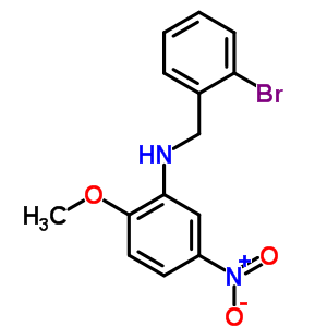 5574-86-7  N-(2-bromobenzyl)-2-methoxy-5-nitroaniline