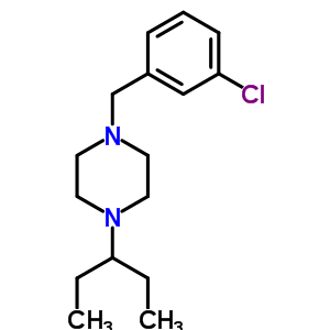 5985-48-8  1-(3-chlorobenzyl)-4-(pentan-3-yl)piperazine