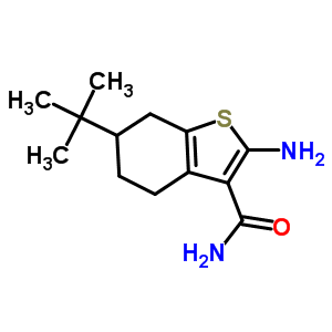 2-氨基-6-叔丁基-4,5,6,7-四氢-1-苯并噻吩-3-甲酰胺 68746-25-8