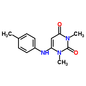7256-86-2  1,3-dimethyl-6-[(4-methylphenyl)amino]pyrimidine-2,4(1H,3H)-dione