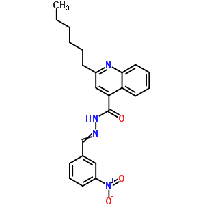 7466-66-2  2-hexyl-N'-(3-nitrobenzylidene)quinoline-4-carbohydrazide