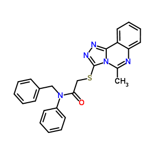 76989-42-9  N-benzyl-2-[(5-methyl[1,2,4]triazolo[4,3-c]quinazolin-3-yl)sulfanyl]-N-phenylacetamide