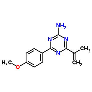 81854-83-3  4-(4-methoxyphenyl)-6-(prop-1-en-2-yl)-1,3,5-triazin-2-amine