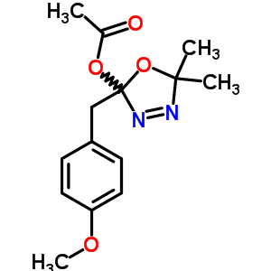 84319-51-7  2-(4-methoxybenzyl)-5,5-dimethyl-2,5-dihydro-1,3,4-oxadiazol-2-yl acetate