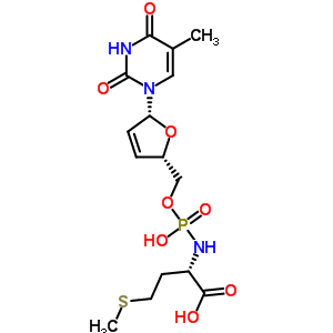 184031-56-9  N-(hydroxy{[(2S,5R)-5-(5-methyl-2,4-dioxo-3,4-dihydropyrimidin-1(2H)-yl)-2,5-dihydrofuran-2-yl]methoxy}phosphoryl)-L-methionine