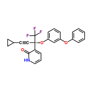 335665-60-6  3-[(2S)-4-cyclopropyl-1,1,1-trifluoro-2-(3-phenoxyphenoxy)but-3-yn-2-yl]pyridin-2(1H)-one
