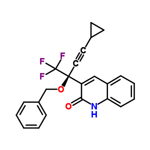 335665-64-0  3-[(2S)-2-(benzyloxy)-4-cyclopropyl-1,1,1-trifluorobut-3-yn-2-yl]quinolin-2(1H)-one
